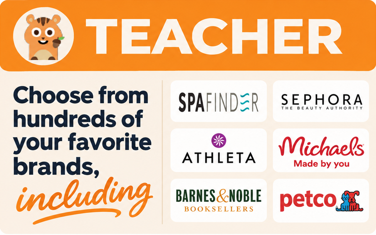 Teacher Choice Card 1